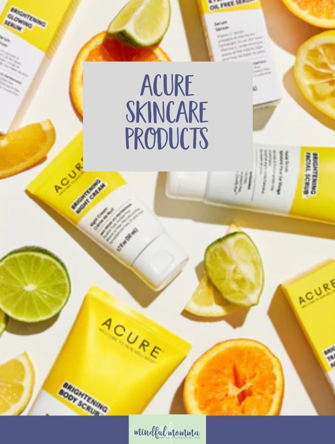 Acure skincare products