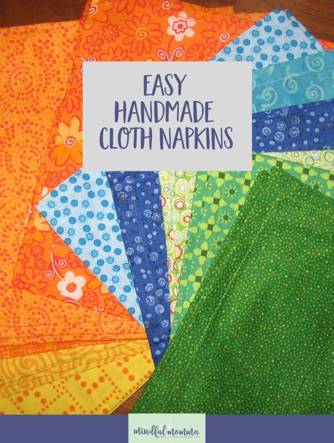 easy handmade cloth napkin tutorial